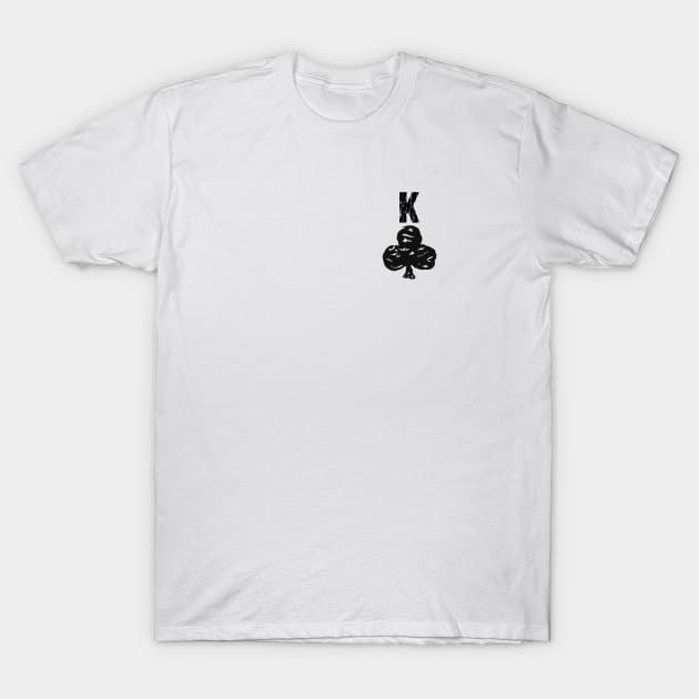 Playing Cards Suit Clubs King T-Shirt by funfun